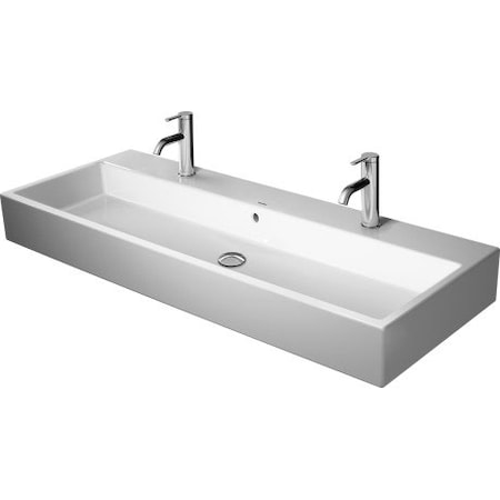 Washbasin 47 Vero Air W/Overflow+FaucetDeck W/2 Holes Wh